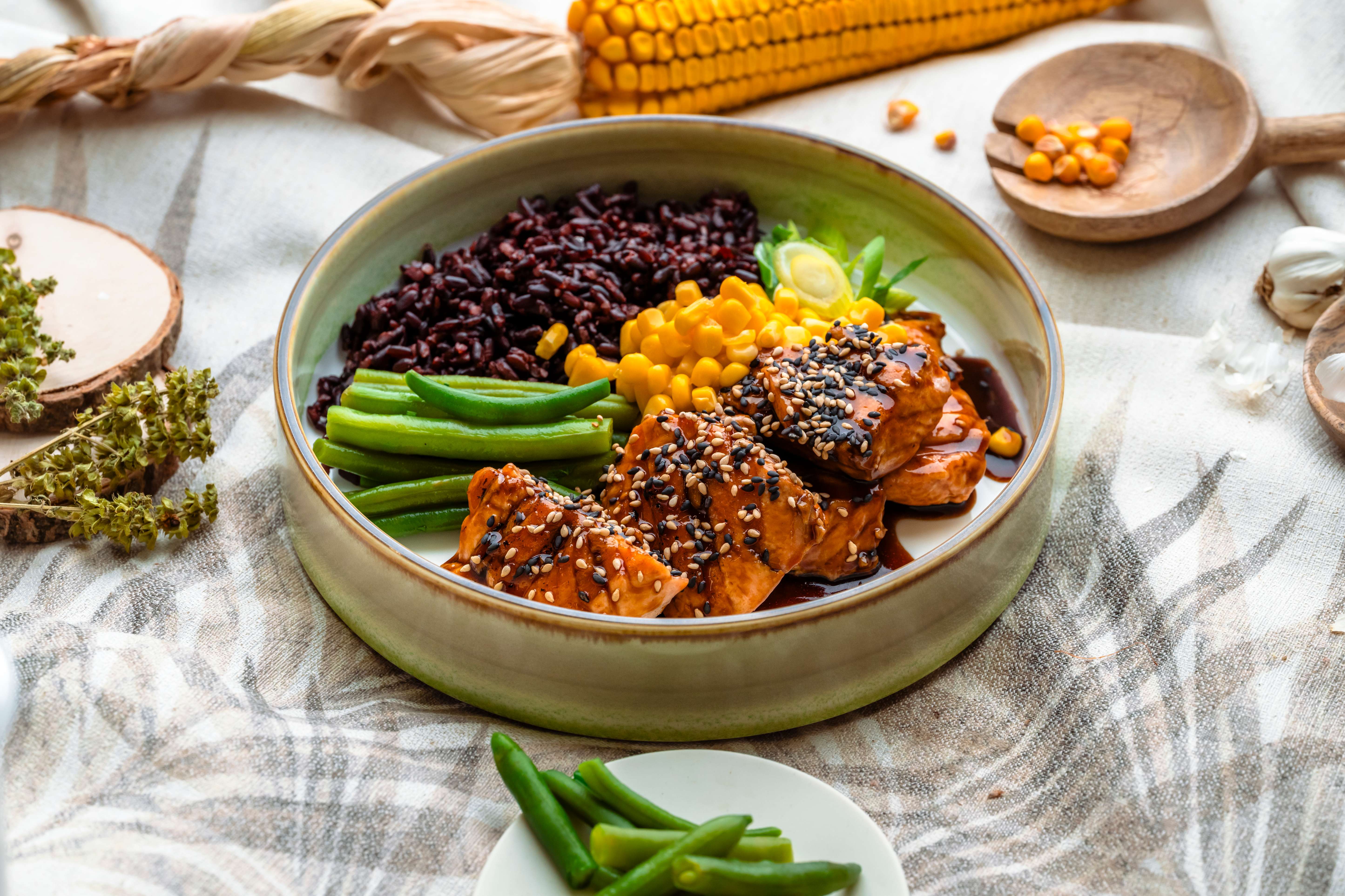 Teriyaki Salmon Bowl
