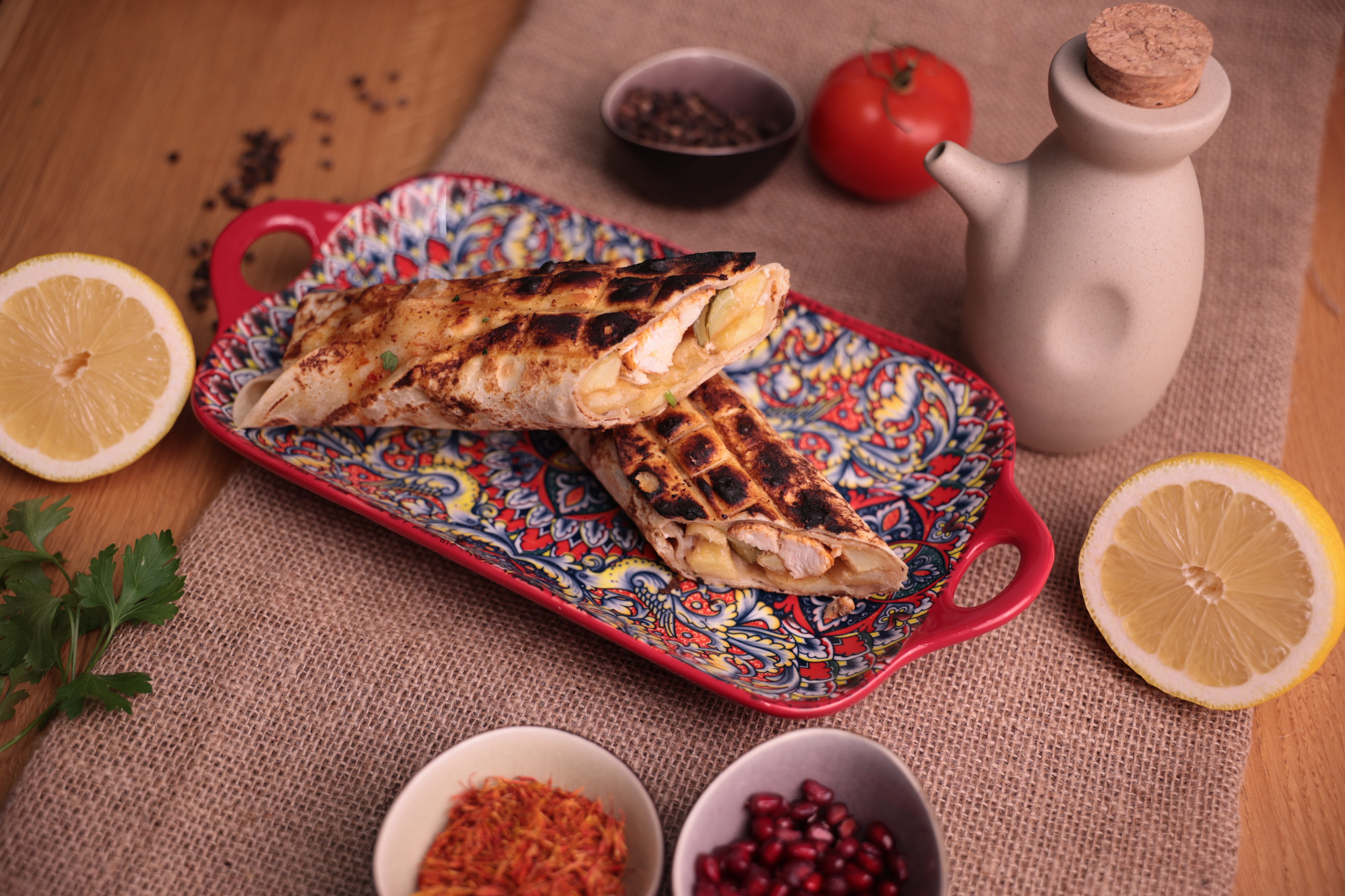 Shaworma de pui la lipie