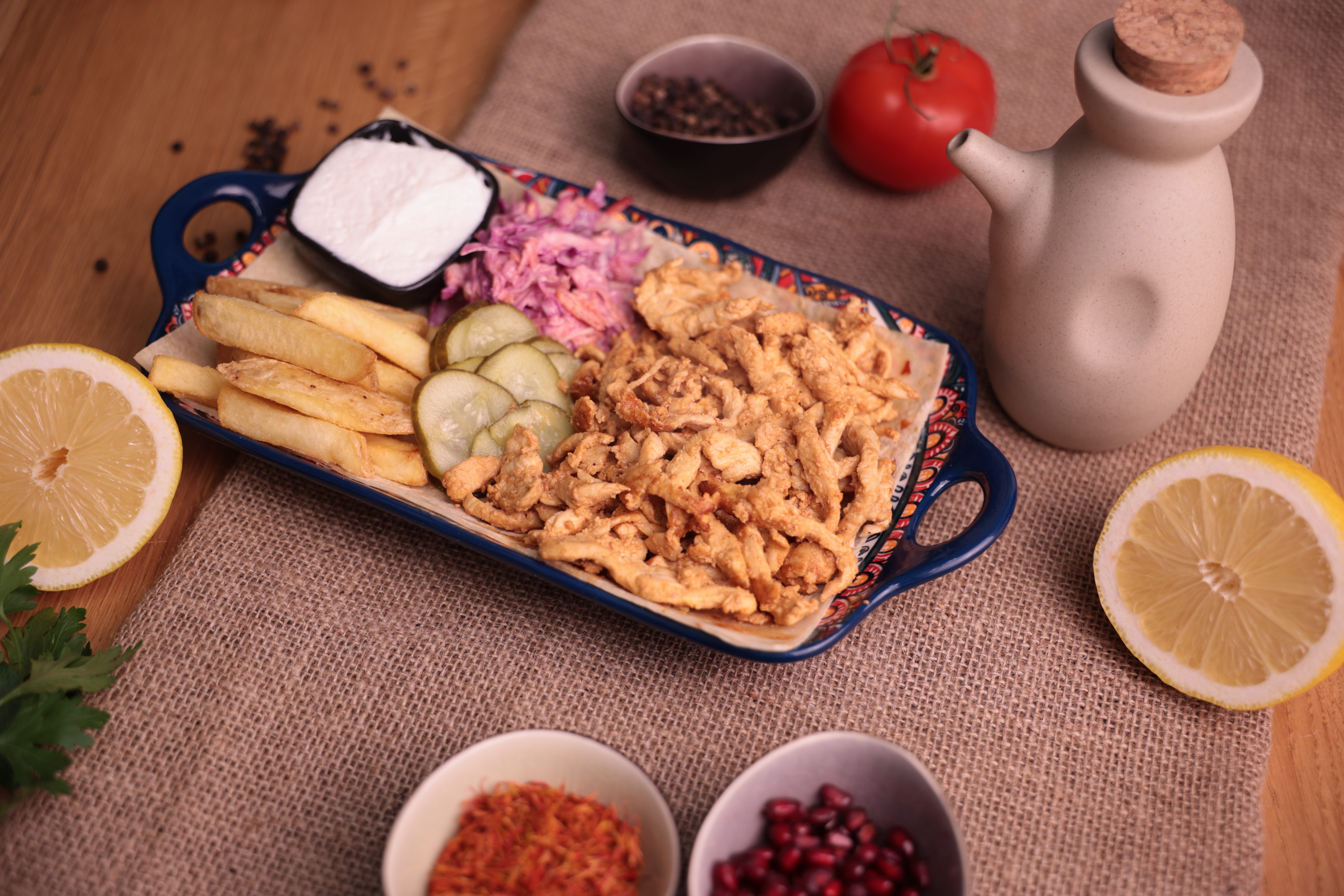 Shaworma de pui la tigaie