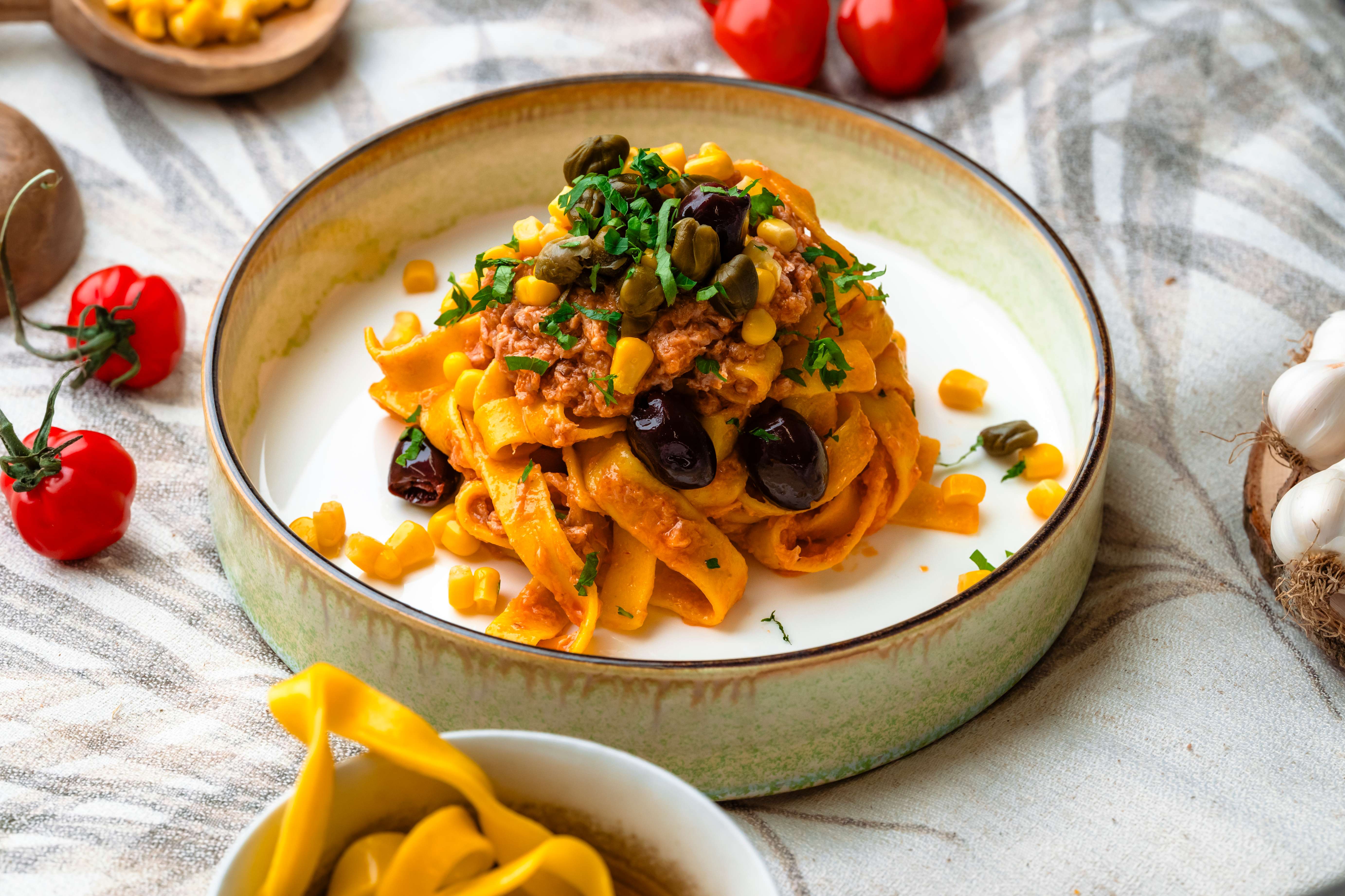 Red Pesto Tuna Pasta