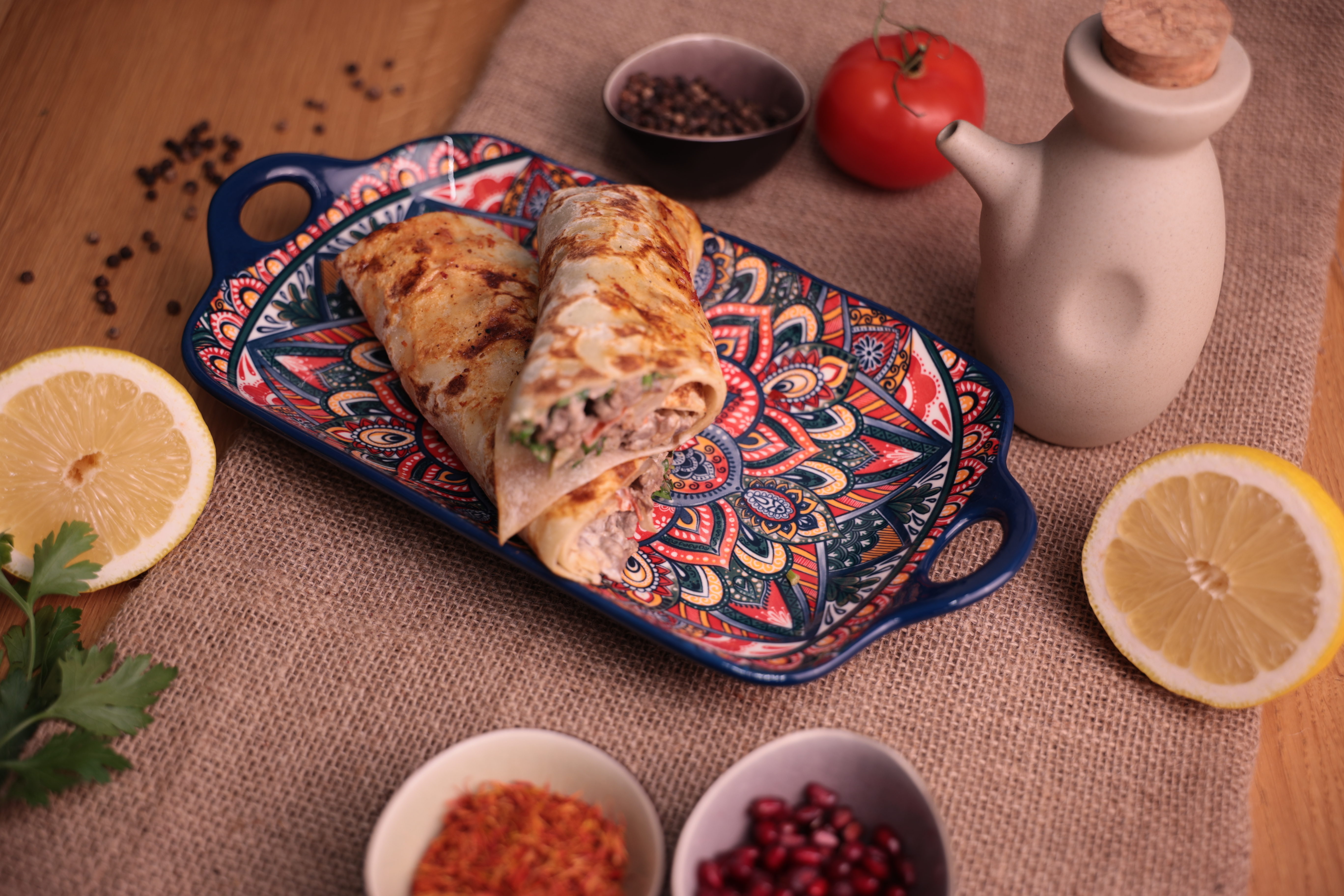 Shaworma de vită la lipie