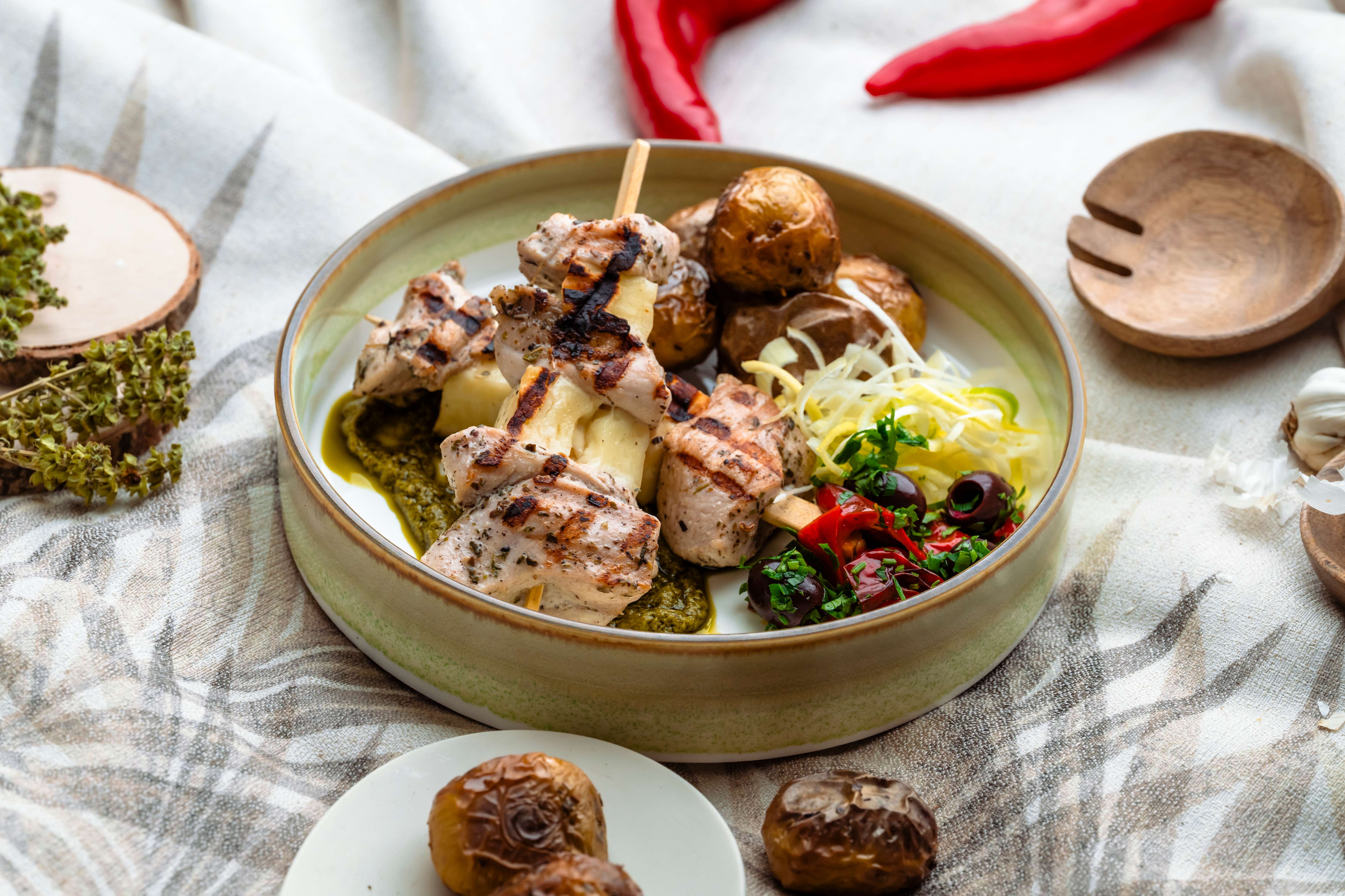 Chicken Skewer Bowl
